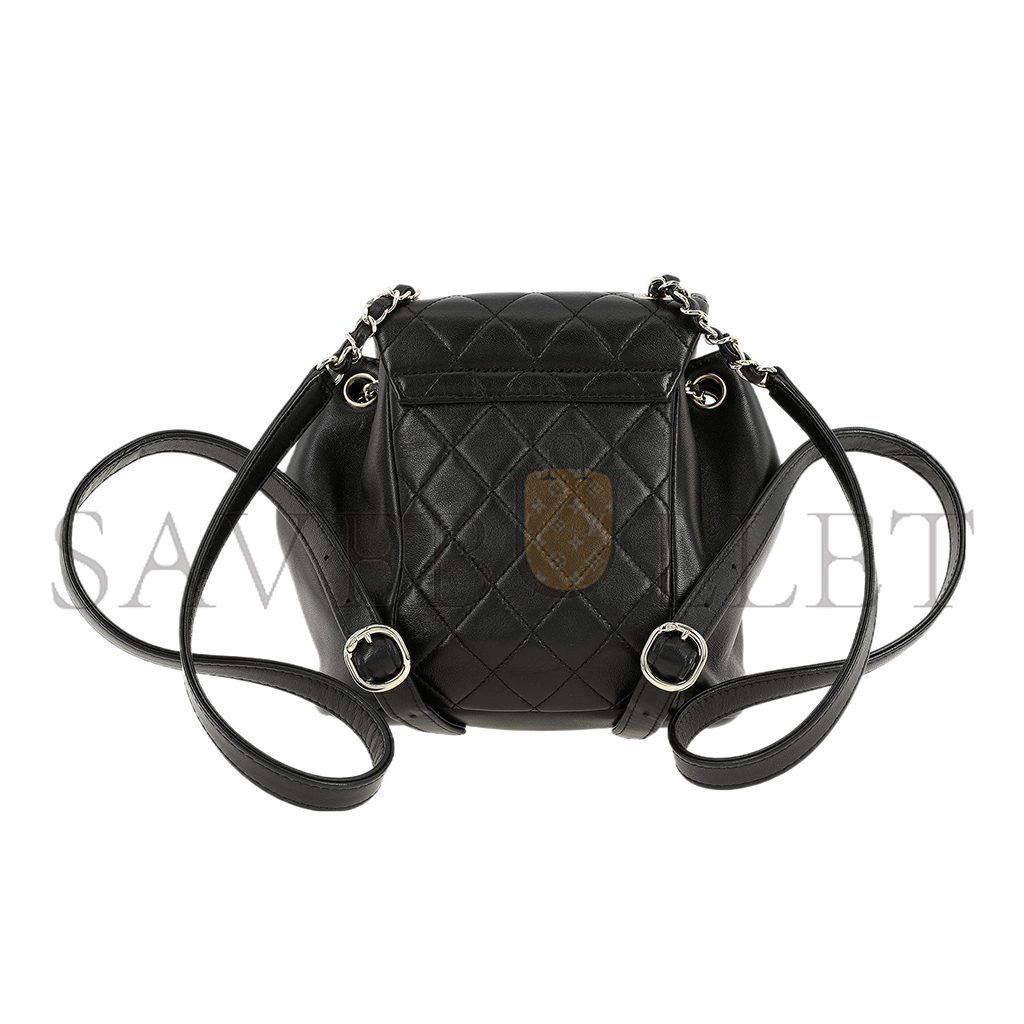 Ch*el duma sheepskin backpack black (18.5*18*12cm)